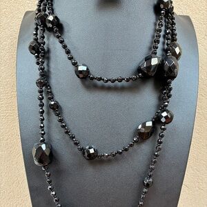 60” Beaded Rope Necklace for Doubled or Layered Look